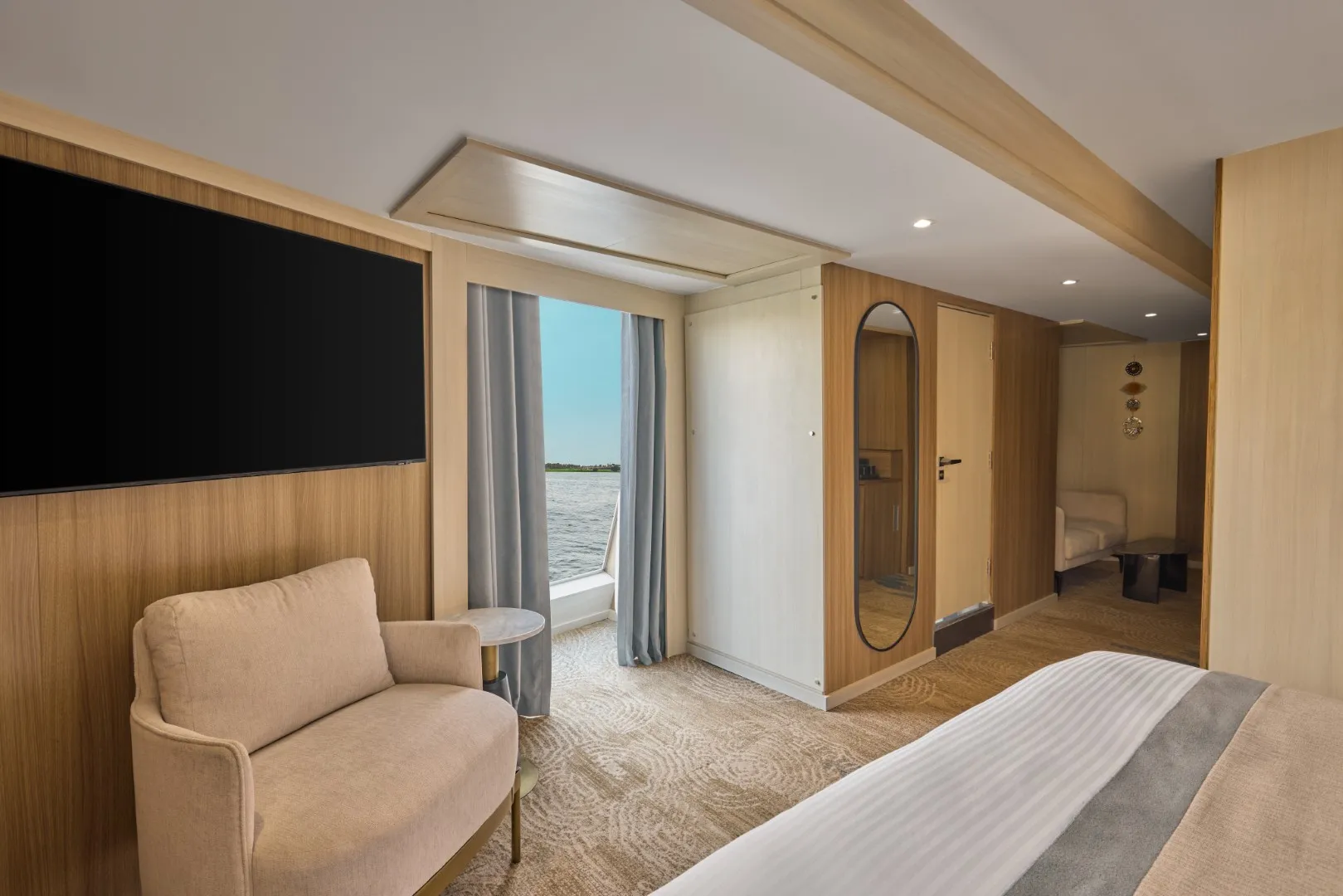 Cabin aboard the Cleopatra Luxury Cruise & Spa Nile cruise